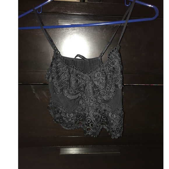 Crop laced tank top - Picture 1 of 1